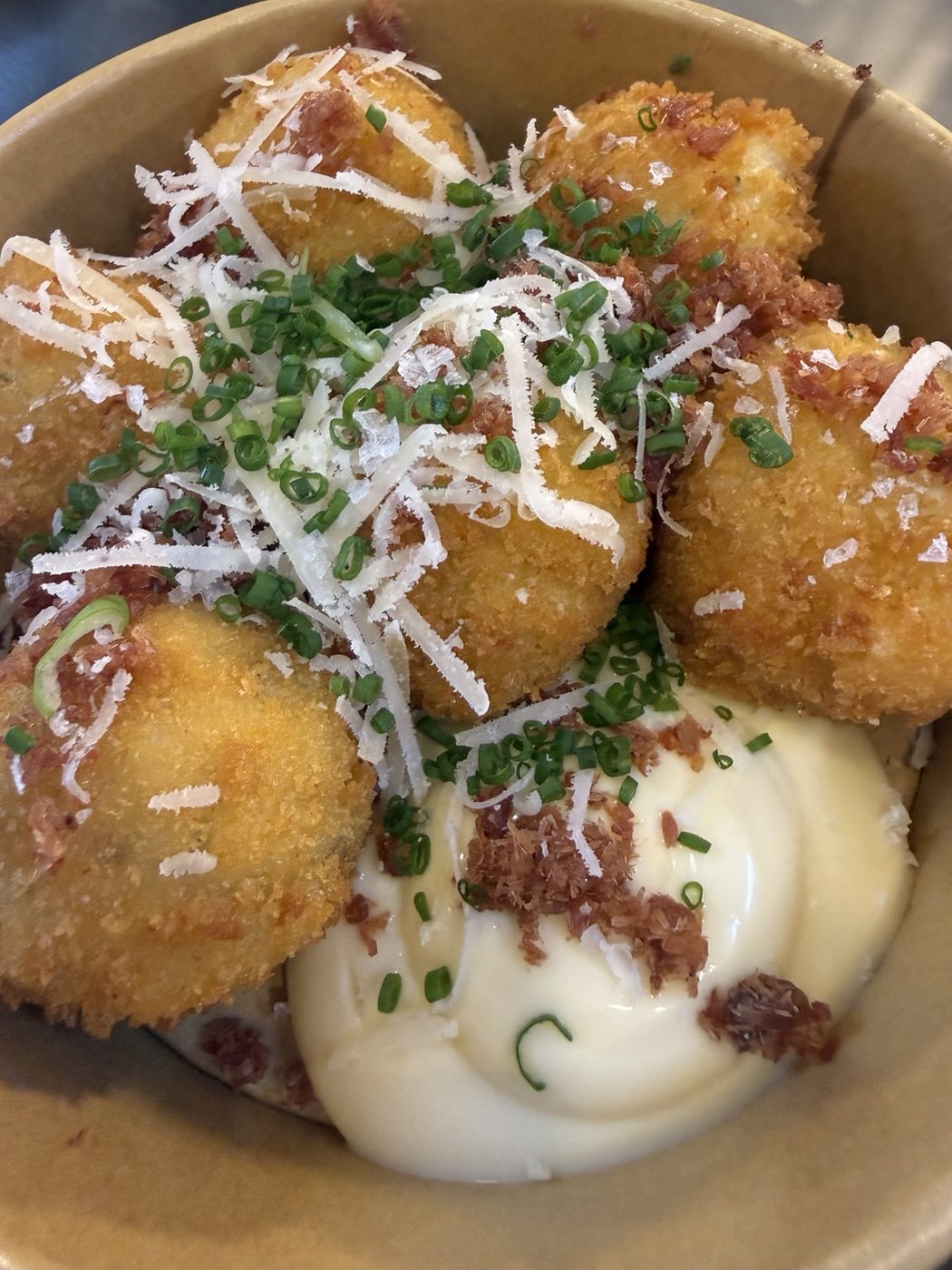 Mac and cheese fritters